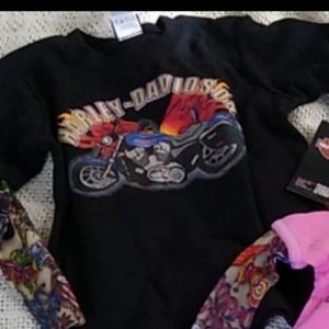Harley-Davidson tattoo kids long sleeve shirt